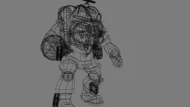 3D Model of Big Daddy VideoGame Character & Walking Animation Review смотреть онлайн