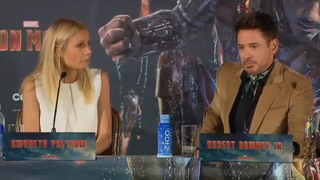 Gwyneth Paltrow Und Robert Downey Jr. In München (Iron Man 3 Press Conference)