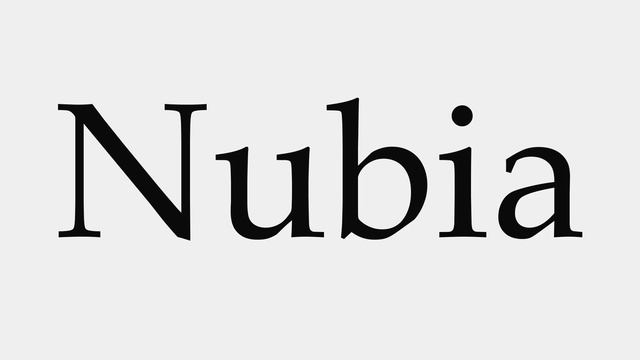 How to Pronounce Nubia смотреть онлайн