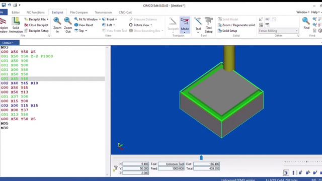 Cnc tutorial CIMCO edit 8 ISO milling смотреть онлайн