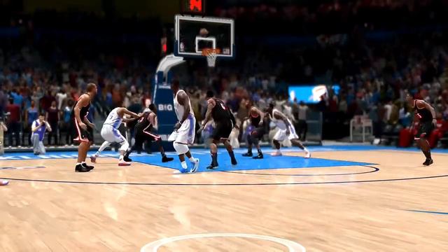 Kevin Durant with the ankel break on Lebron NBA Live 14 смотреть онлайн