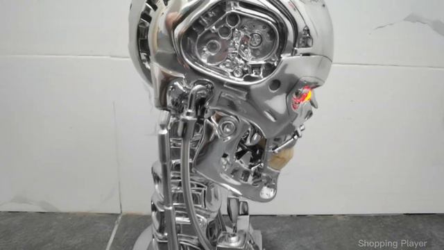 Terminator T800 Chrome skull 1:1 T2 Collectible Bust Head Sculpt Toy Statue смотреть онлайн