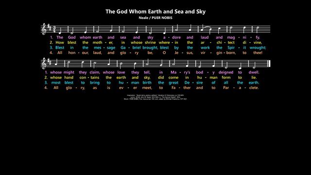The God Whom Earth and Sea and Sky [Neale / PUER NOBIS] смотреть онлайн