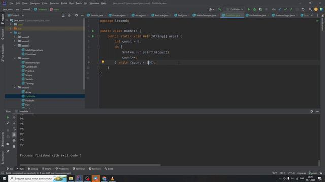 Java с нуля #33 Конструкция do while смотреть онлайн