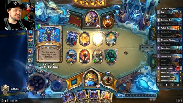 Cult of Krag'wa Shaman vs Cloning Gallery Priest - Hearthstone смотреть онлайн
