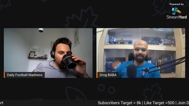 Football Discussion Ft @DrogBABA | Bernardo , Aubameyang, Casemiro, Felix, Antony | Live смотреть онлайн