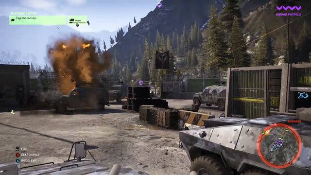 Tom Clancy's Ghost Recon Wildlands attacking a small bass unidad смотреть онлайн