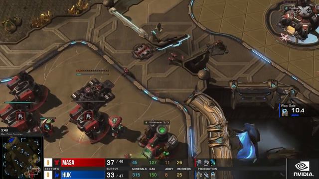 LAN WAR X - StarCraft II - MaSa v. HuK [1] смотреть онлайн