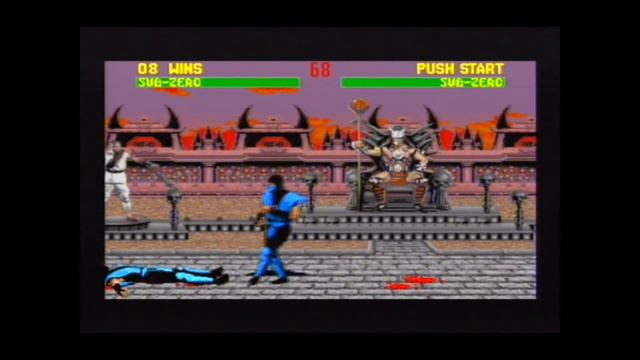 Mortal Kombat Two Sub-Zero Playthrough using the Megadrive's Game Genie :D смотреть онлайн