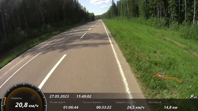 Алабинский классический полумарафон с наложением скорости. смотреть онлайн