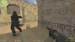 Как играть в CS 1.6 контр-страйк (карта de_dust) за спецназ