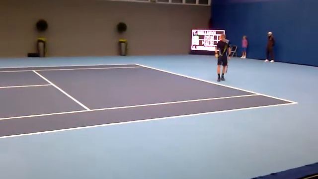 Nieminen serves against Bellucci (Swiss Indoors 11, Court 2) смотреть онлайн