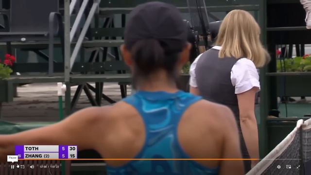 Zhang Shuai vs Amarissa Kiara Toth Controversial Call, Ball Mark Wiping Full Story (NOT EDITORED) смотреть онлайн