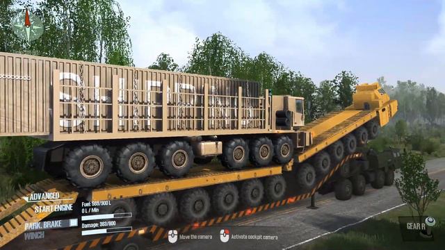 Spintires MudRunner - MAZ-7310RS 8x8 Longest Trailer Heavy Transport   Volat MZKT 79086 - Maz 7907