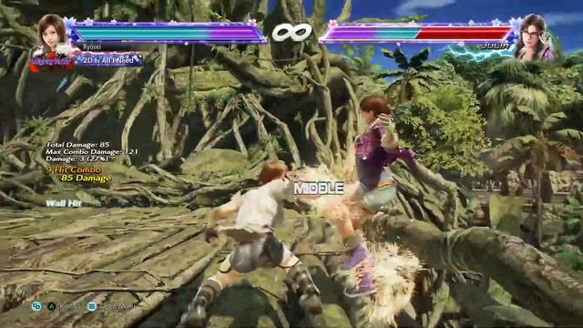 Tekken 7: Asuka Jungle Outpost Wall to Wall 121dmg смотреть онлайн