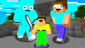 НУБ НАШЕЛ ПЕЩЕРУ ВЕЛИКАНОВ В МАЙНКРАФТ ! НУБИК ПОСТРОИЛ ТРОЛЛИНГ ЛОВУШКА В МАЙНКРАФТ!