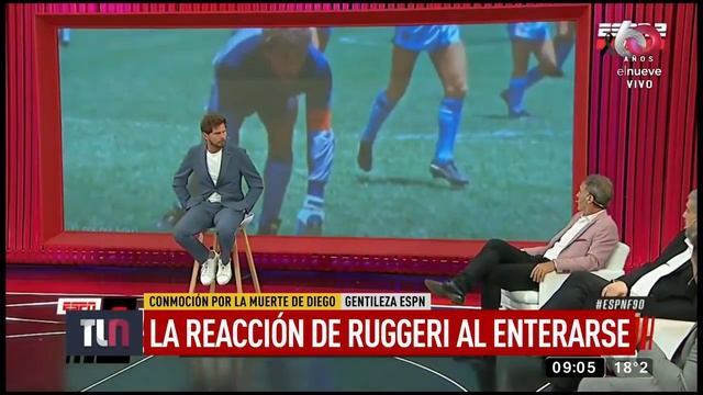 La reacción de Óscar Ruggeri al enterarse de la muerte de Diego Maradona смотреть онлайн