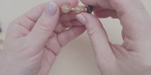 МК. Как красиво спрятать соединение между бусинами. Техника "пин в пин №. 24 #handmade_jewellery