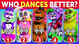 Who DANCES Better_ 💃🎶 Five Nights at Freddy's Edition 🐻 Freddy Fazbear, Roxy, Chica, Monty,...