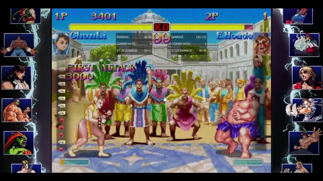 Super Street Fighter 2 - Chun Li Performing Kikoken in Different Colors of Costumes смотреть онлайн