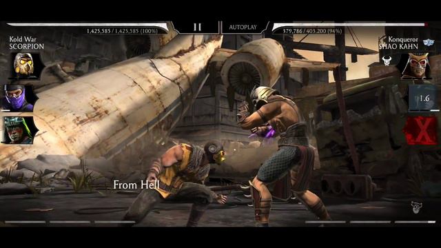 Klassic Movie Scorpion VS Nightmare Tower | MK Mobile Fun смотреть онлайн