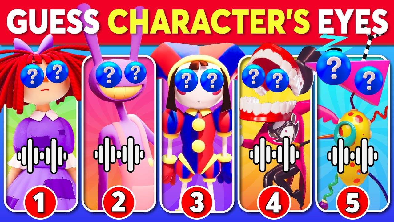 Guess The Amazing Digital Circus Character By Their Eyes 🎪 Pomni, Caine, Jax, Ragatha,...