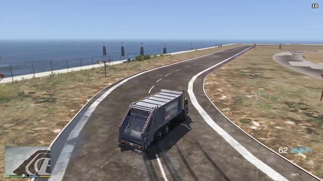 GTA 5 Trashmaster DRIFT дрифт на мусоровозе в гта 5 в аэропорту в гта 5,