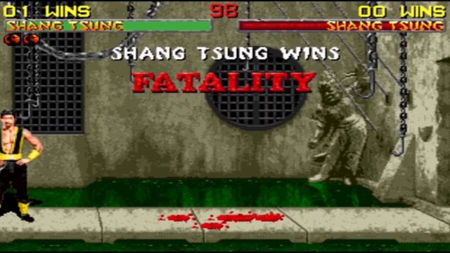 Mortal Kombat 2 - Sega 32X - Stage Fatality Demonstration смотреть онлайн