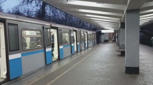 Поезд «Русич» на станции метро «Измайловская» в Москве (12.11.2023)