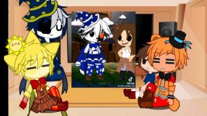 реакция Фреди, Сана, Муна, Грегори на Муна и Сана гача клуб