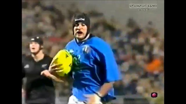 Marco Bortolami intercept try vs New Zealand 2002 смотреть онлайн