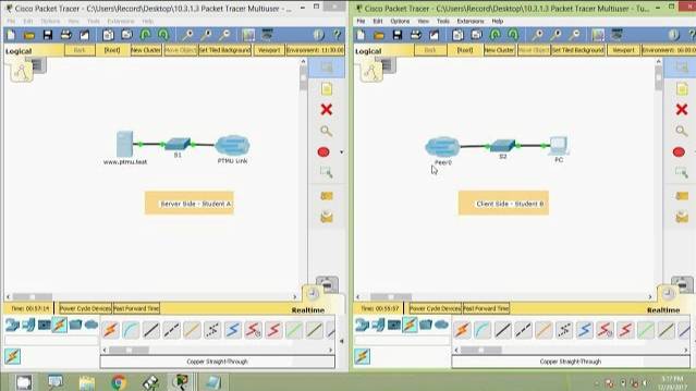 10.3.1.3 Packet Tracer Multiuser - Tutorial смотреть онлайн