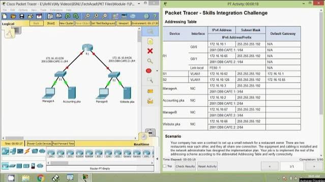 7.4.1.2 Packet Tracer - Skills Integration Challenge смотреть онлайн