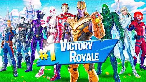 ВСЕ СУПЕРГЕРОИ МАРВЕЛ ВСТРЕТИЛИСЬ В ОДНОЙ ИГРЕ в Фортнайт смотреть онлайн