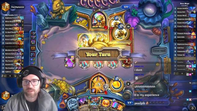 Burn Mage Stream - Festival Legends - Hearthstone смотреть онлайн