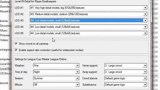 pes6 setting kitserver lodcfg - low pc смотреть онлайн