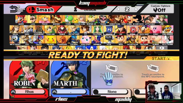 Maddy (Marth, Kirby) vs Rhus (Robin) 【Round 2 Winners】 смотреть онлайн