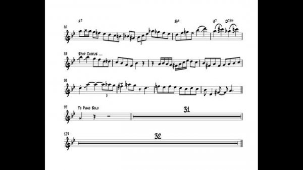 Scott Hamilton plays:TOPSY (Solo Transcription)