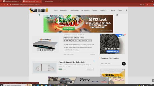 Azamerica S 1009 Plus + Ultima  Atualização