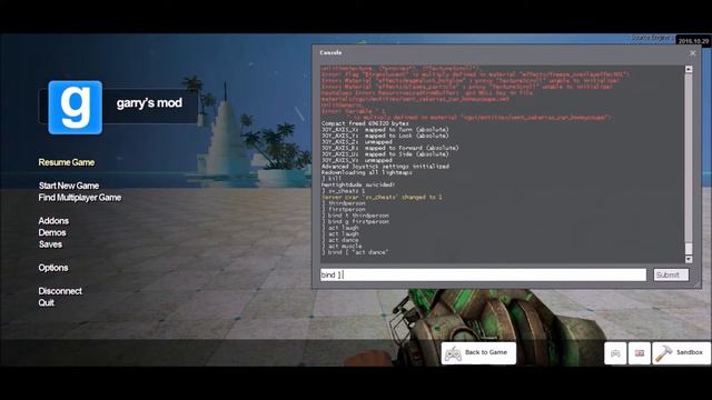 Gmod Console commands смотреть онлайн