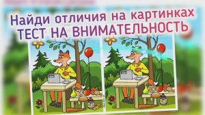 Найдите 10 отличий на картинках про магазин лисы. Тренируем внимательность.