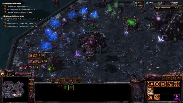 Starcraft 2 Wings Of Liberty Reversed Campaign Mission 15 challenge mode all achievements смотреть онлайн