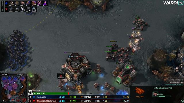 Optimus vs Namshar (TvZ) - WardiTV Weekly S4 Finals Groups смотреть онлайн