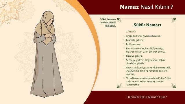 Şükür Namazı Nasıl Kılınır? (Kadınlar İçin Şükür Namazının Kılınışı)