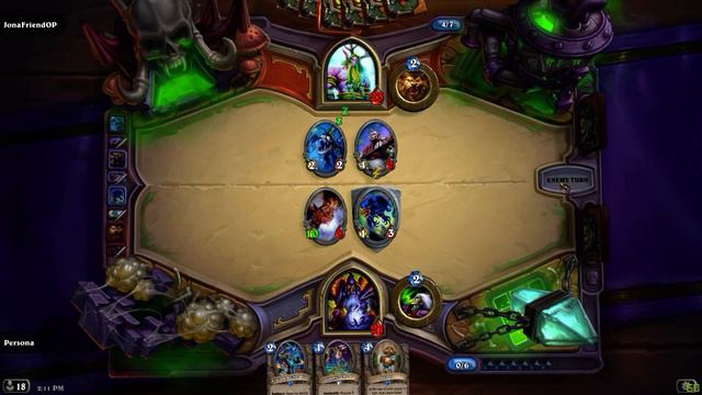 Hearthstone Goblins vs Gnomes - Arena - Warlock Jeeves COMBO смотреть онлайн