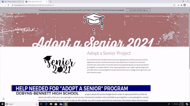 Help needed in care package collection for graduating Dobyns-Bennett HS seniors смотреть онлайн