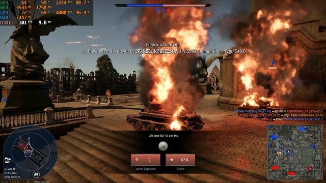 WAR THUNDER : RX570 4GB (HD MOVIE)