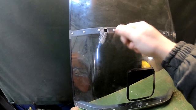 Съёмное ветровое стекло на модуль толкач своими руками. смотреть онлайн
