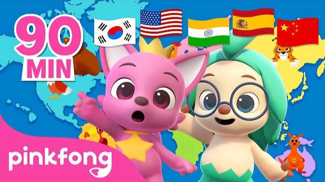 [ALL] 🌎 World Tour Series | Animation & Cartoon Compilation | Virtual Tour for kids | Pinkfong смотреть онлайн