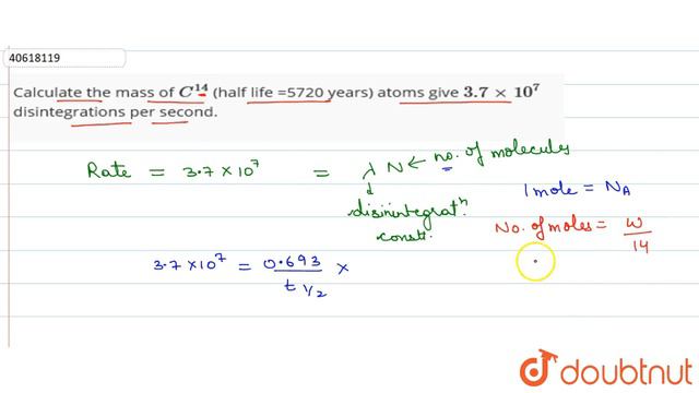 Calculate the mass of `C^(14)` (half life =5720 years) atoms give `3.7xx10^(7)` смотреть онлайн
